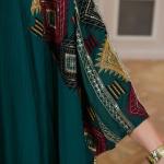 SunWaqi Abaya Light Luxury Evening Dress 2-piece set. Light Blue